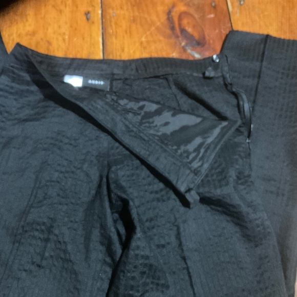 Akris Seersucker Pant Size 8 Black Pinstripe - Picture 7 of 13